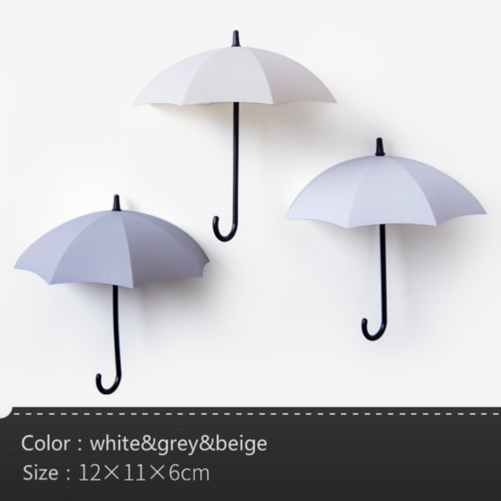 6 Adhesive Umbrella Organization Wall Hooks - Picture 7 of 7